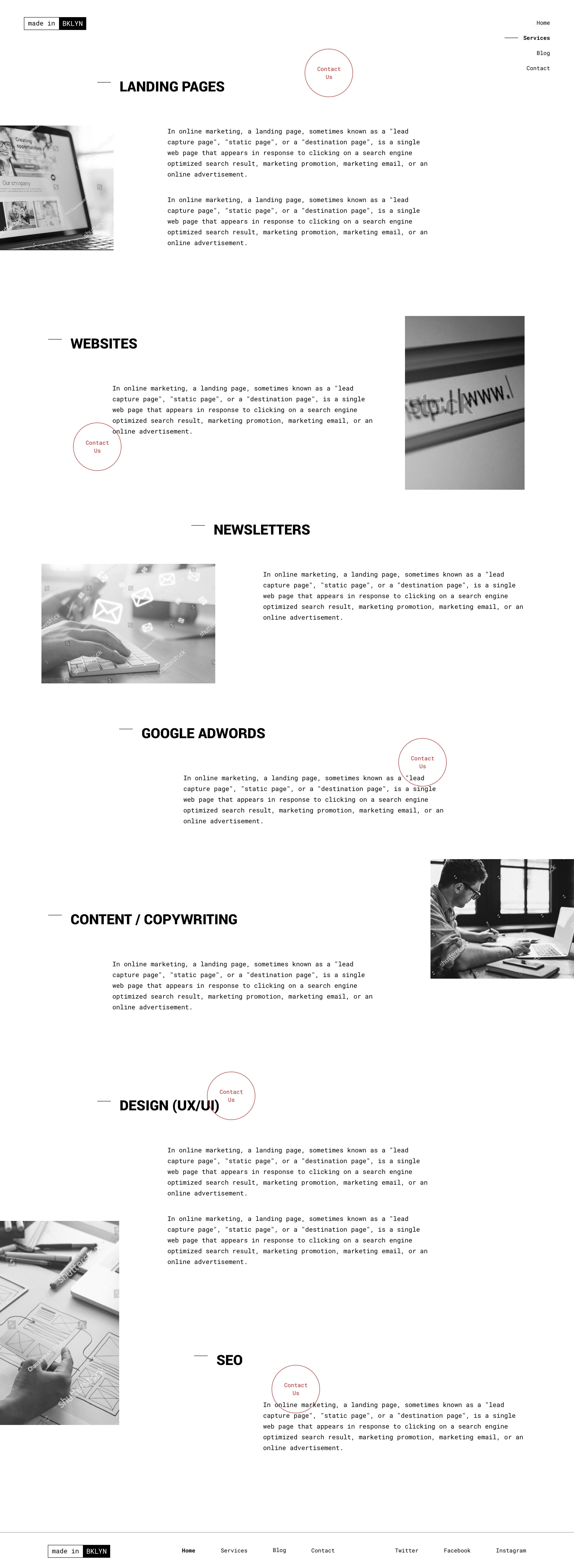 Landing Pages